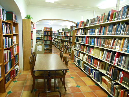 Interior view of library